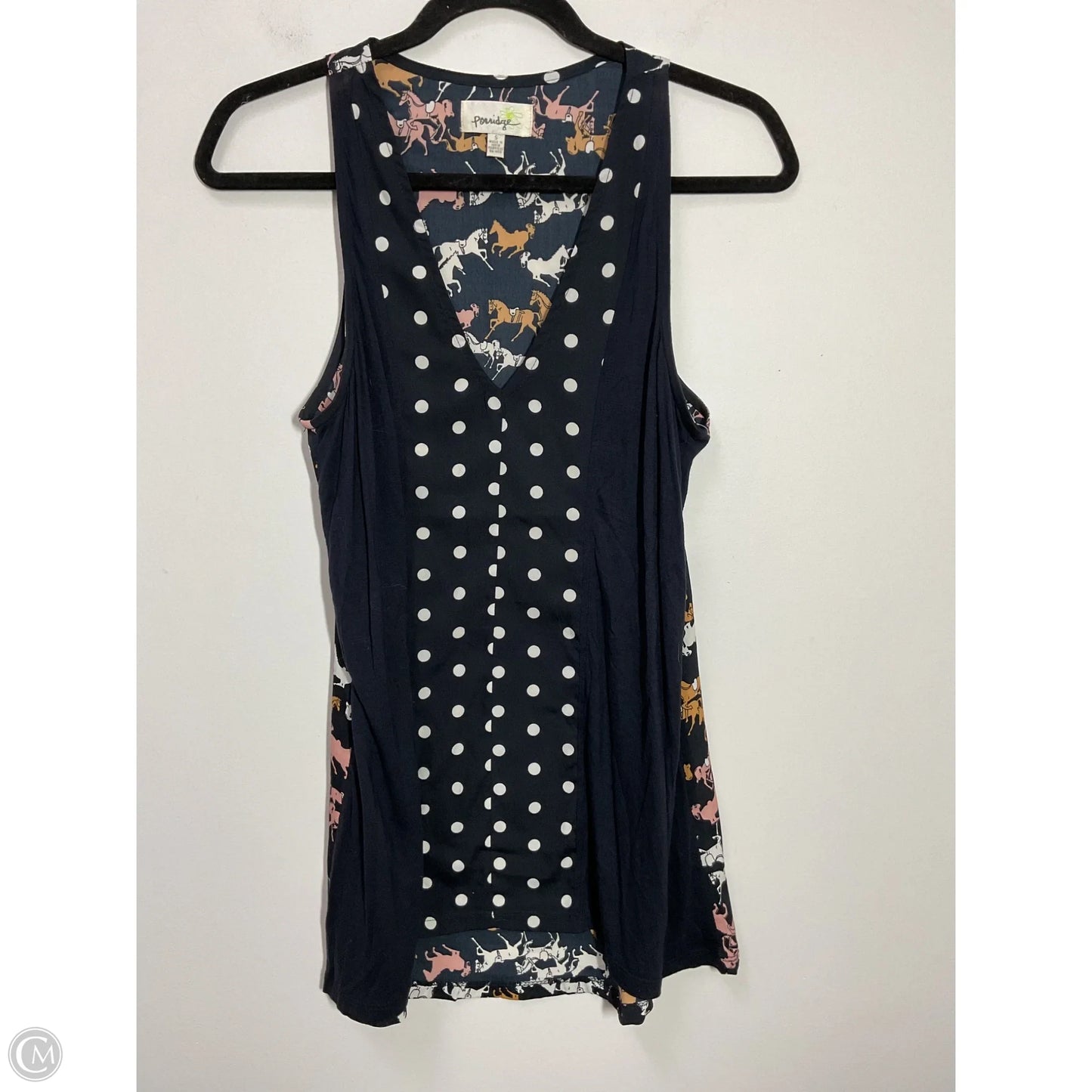 Top Sleeveless By Porridge In Polkadot Pattern, Size: S