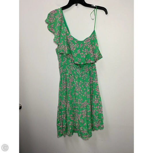 Dress Casual Midi By Draper James In Green & Pink, Size: L