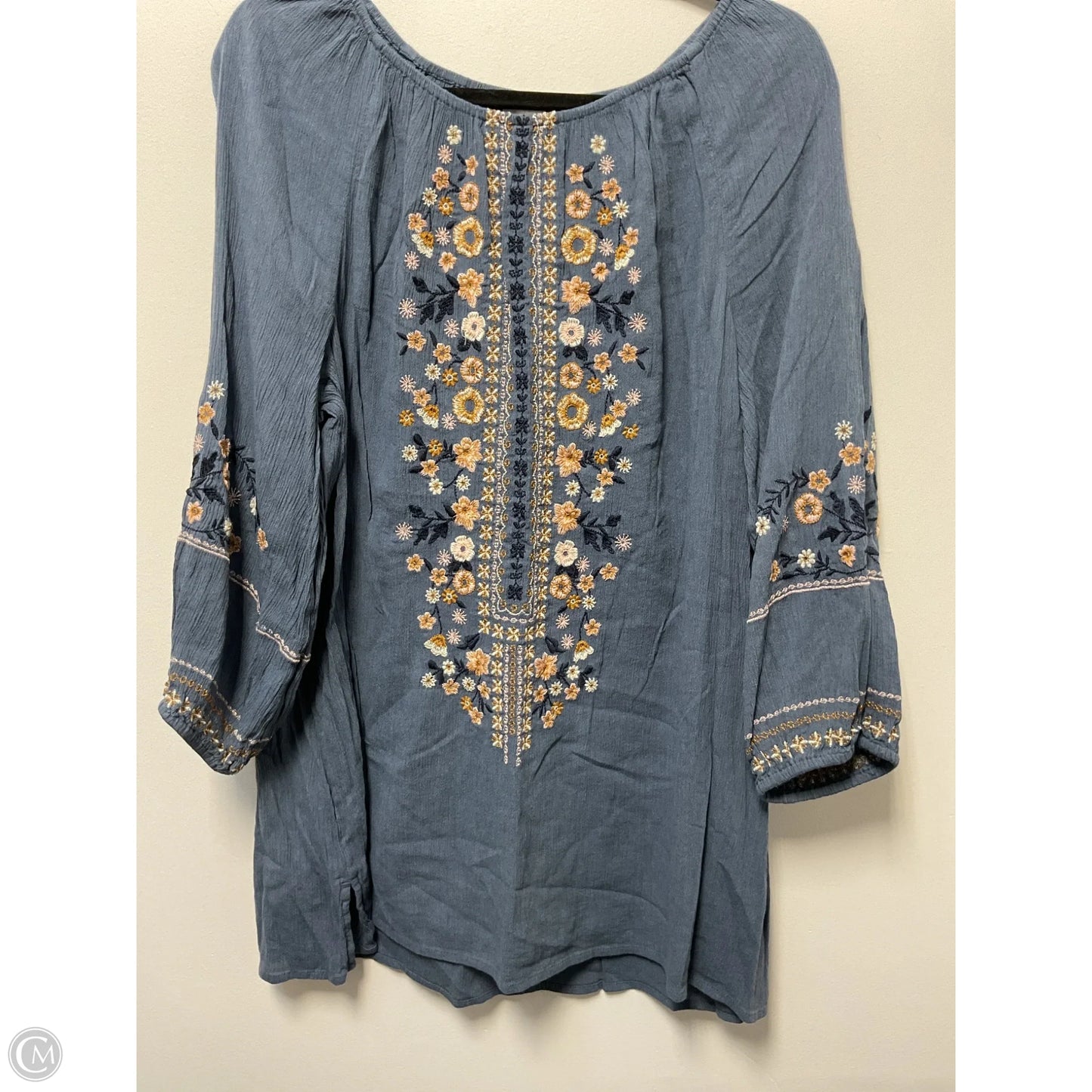Tunic Long Sleeve By J. Jill In Blue, Size: L