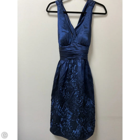 Dress Party Midi By Adrianna Papell In Blue, Size: 8