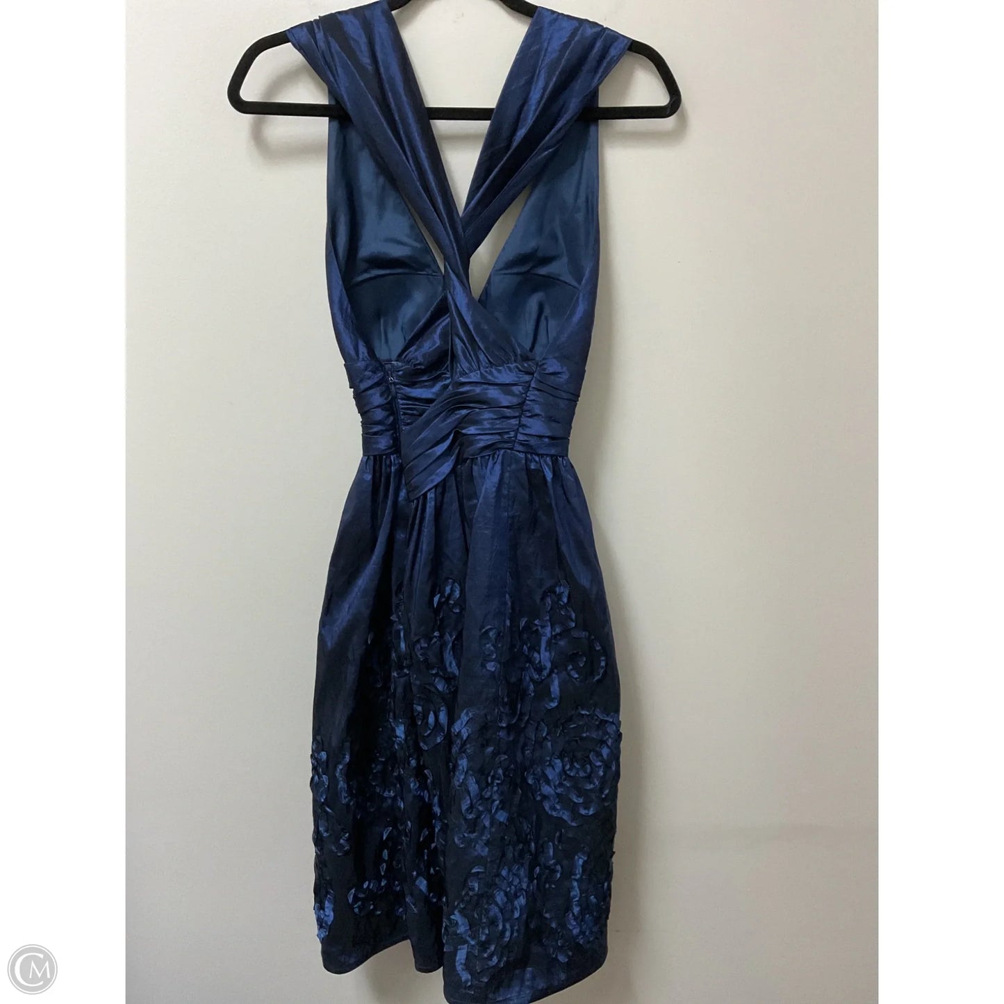 Dress Party Midi By Adrianna Papell In Blue, Size: 8