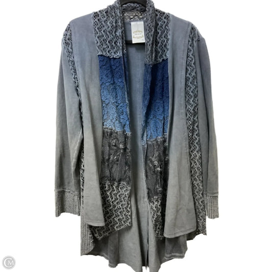 Jacket Other By Clothes Mentor In Blue & Grey, Size: Xl