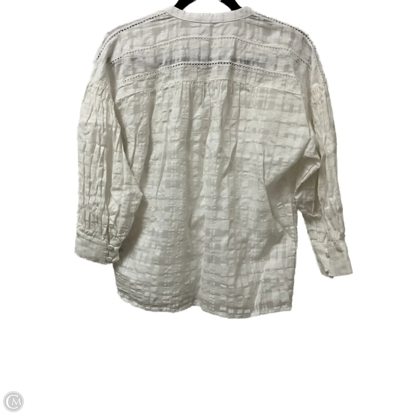 Blouse 3/4 Sleeve By J Mclaughlin In White, Size: S