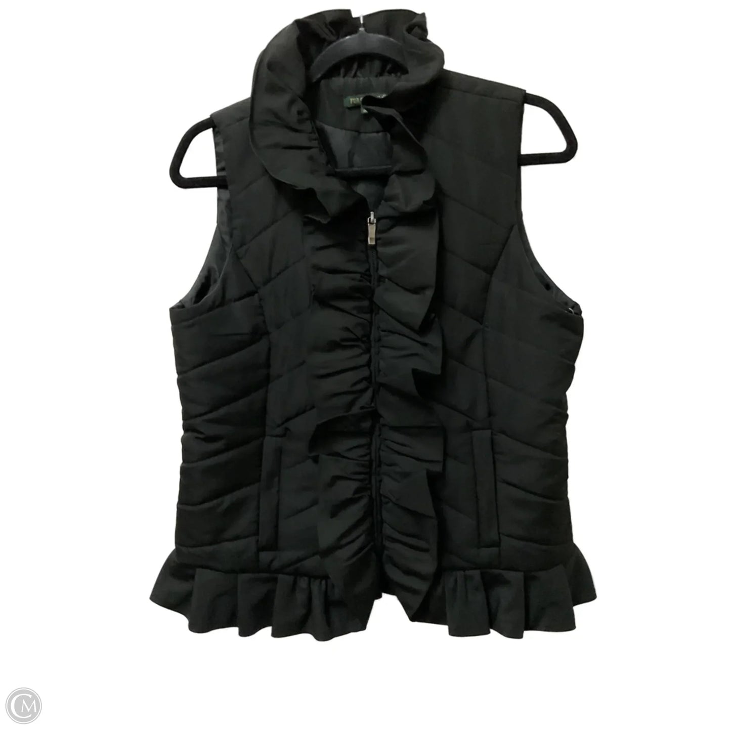 Vest Puffer & Quilted By For Cynthia In Black, Size: S