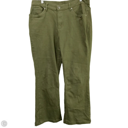 Jeans Flared By Venus In Green, Size: 14