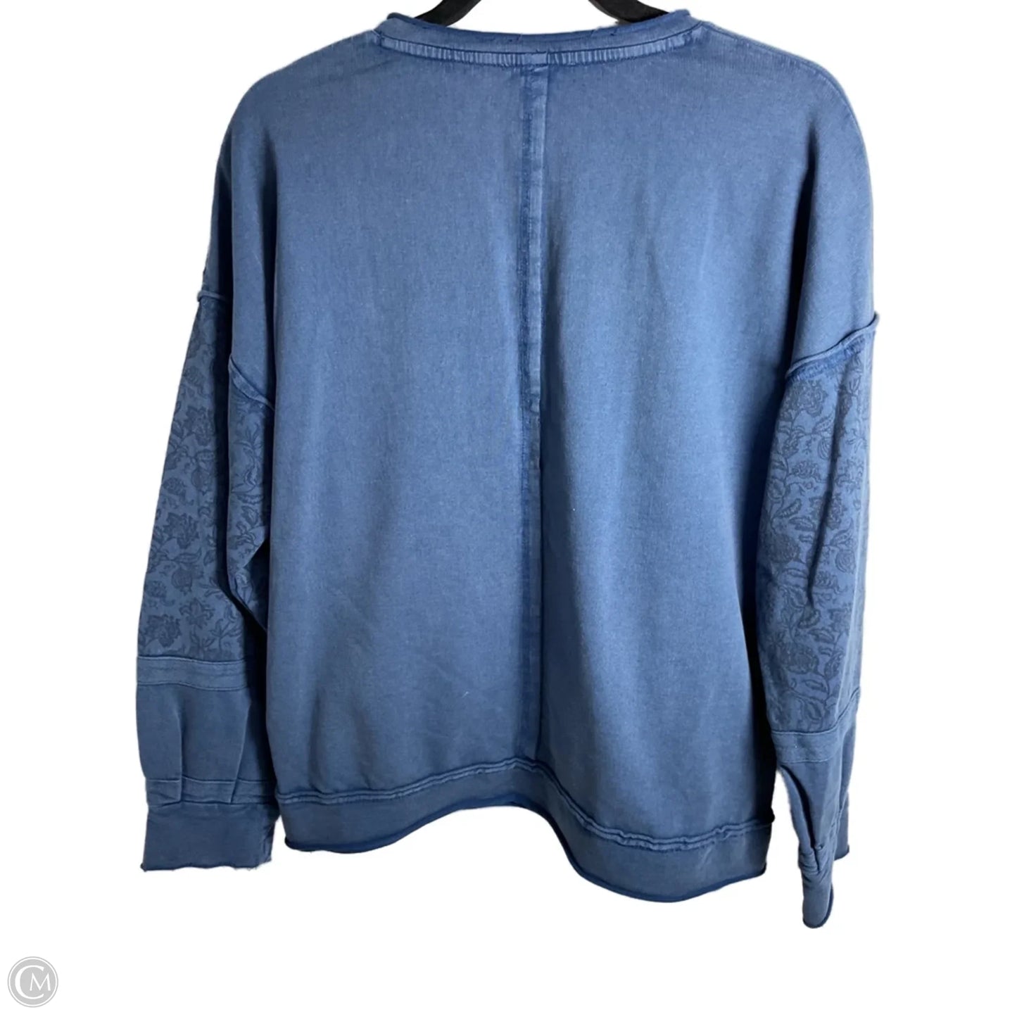 Sweatshirt Collar By Sundance In Blue, Size: M