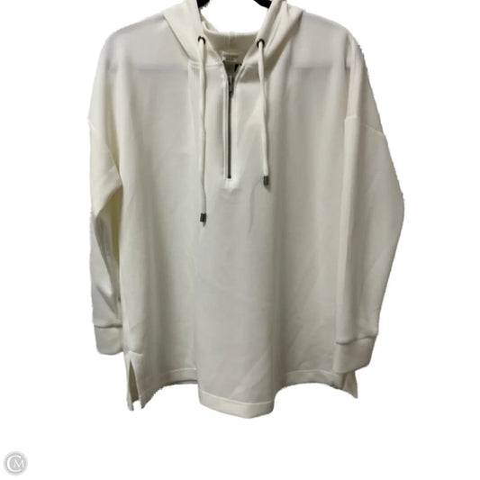 Sweatshirt Hoodie By Cable And Gauge In White, Size: L