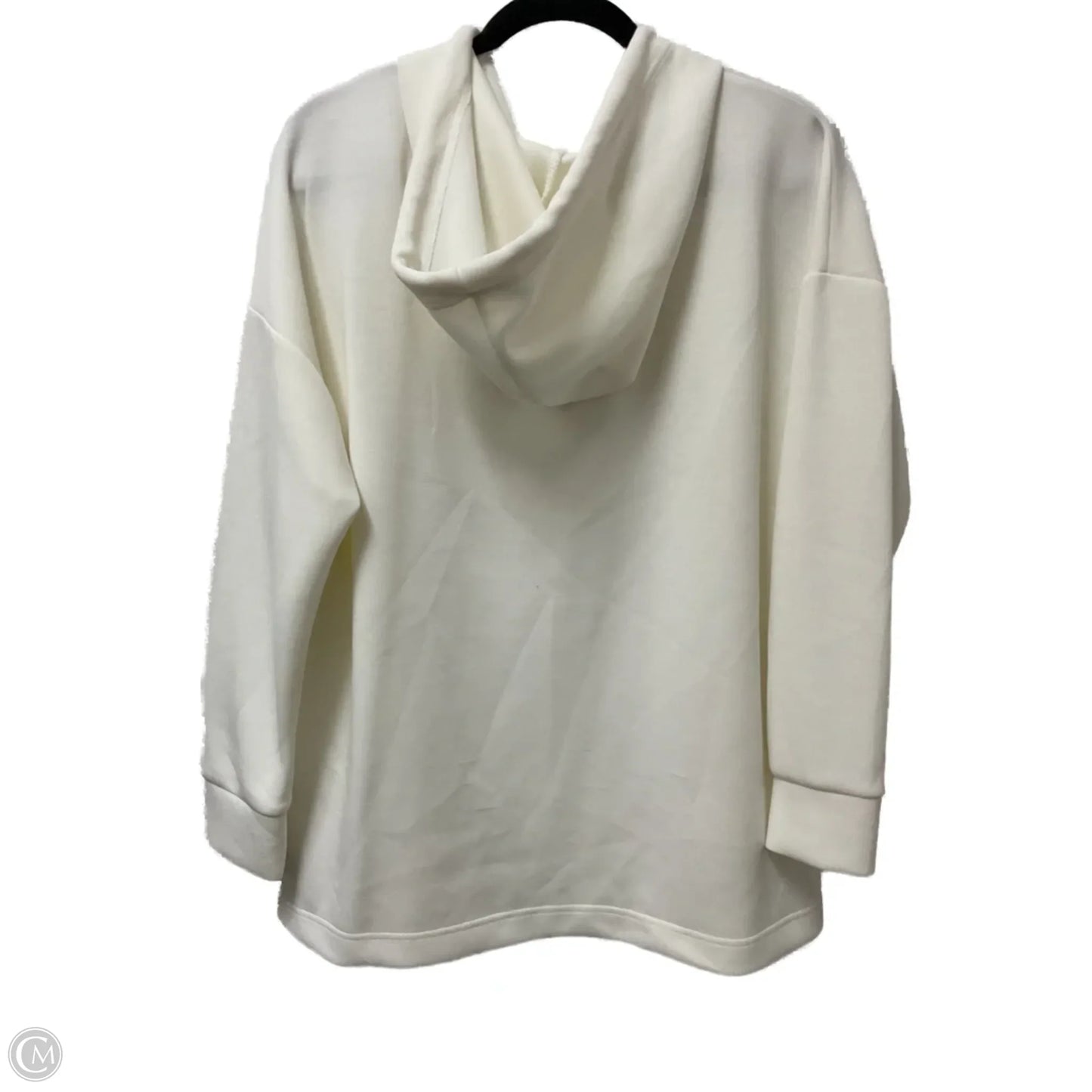 Sweatshirt Hoodie By Cable And Gauge In White, Size: L