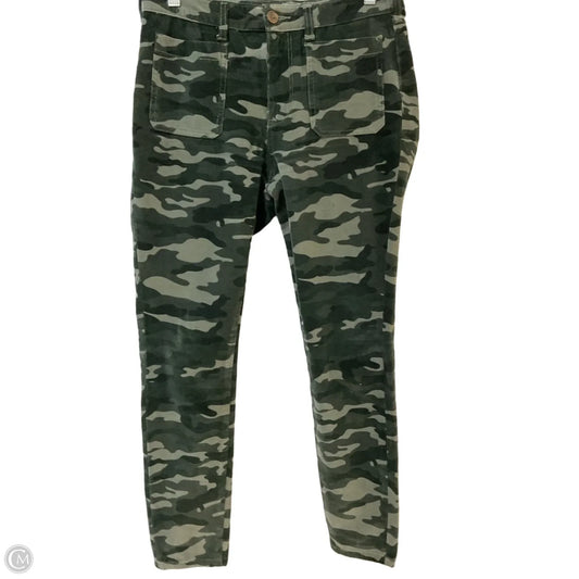 Pants Corduroy By Pilcro In Camouflage Print, Size: 6