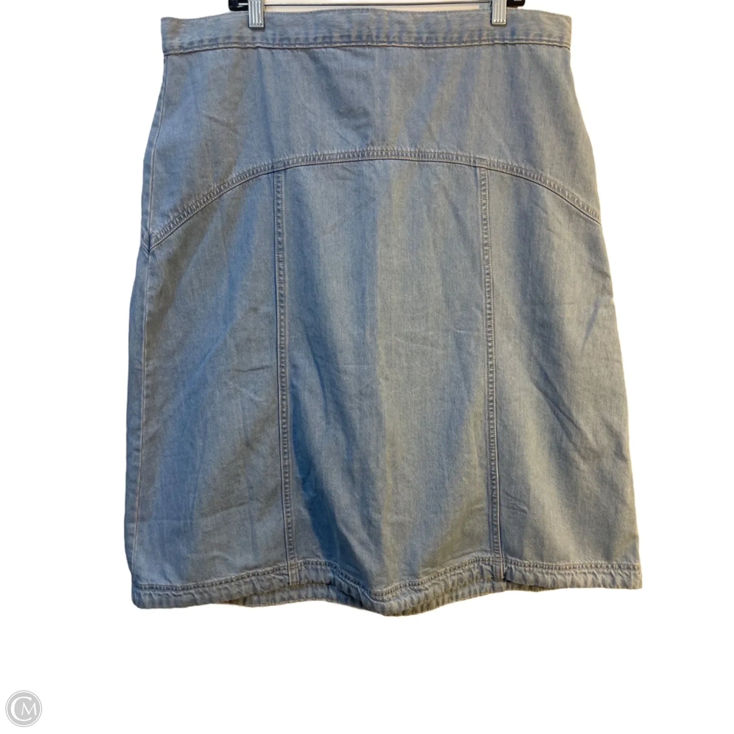 Skirt Midi By Old Navy In Blue Denim, Size: 16