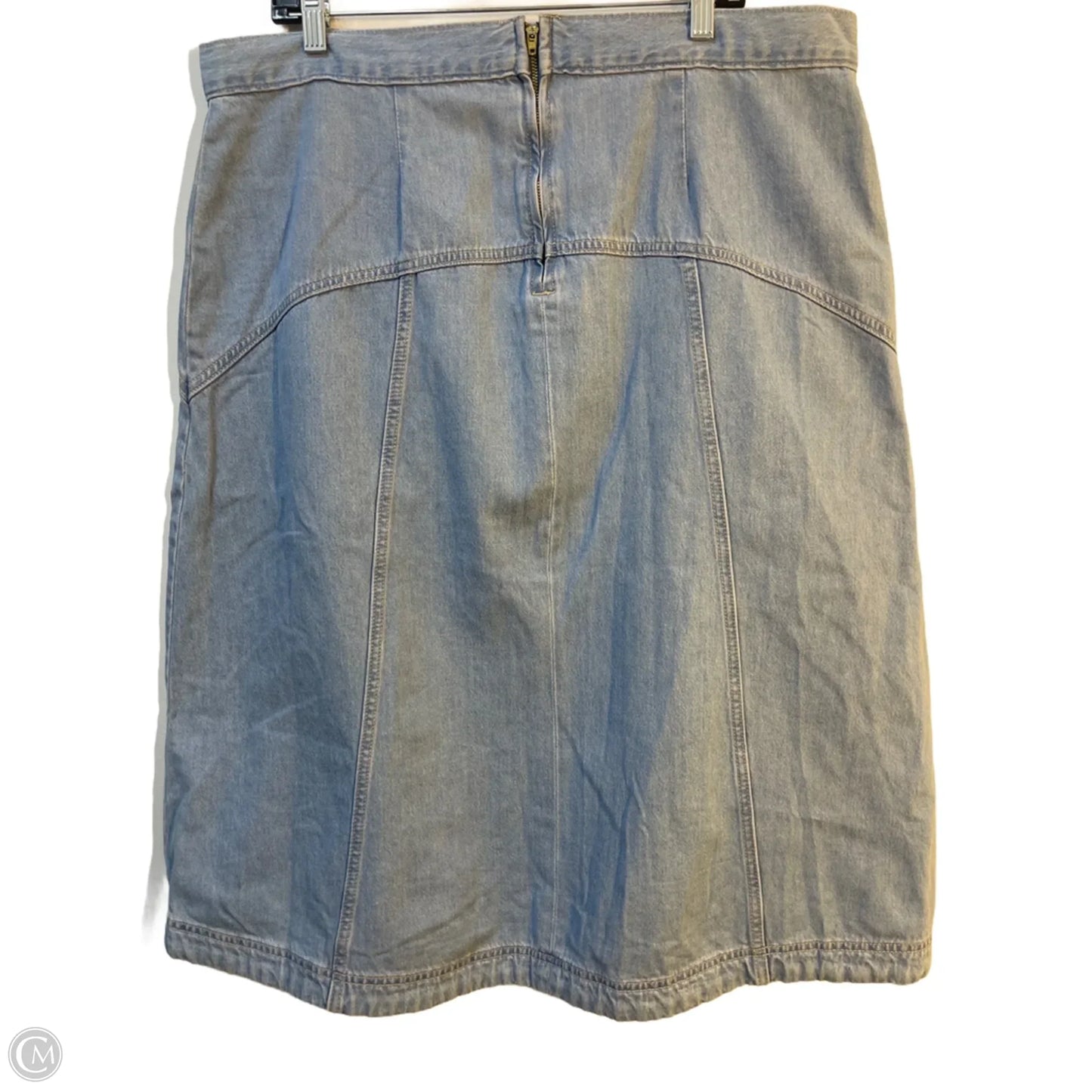 Skirt Midi By Old Navy In Blue Denim, Size: 16