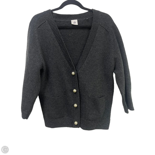 Sweater Cardigan By Cabi In Grey, Size: S