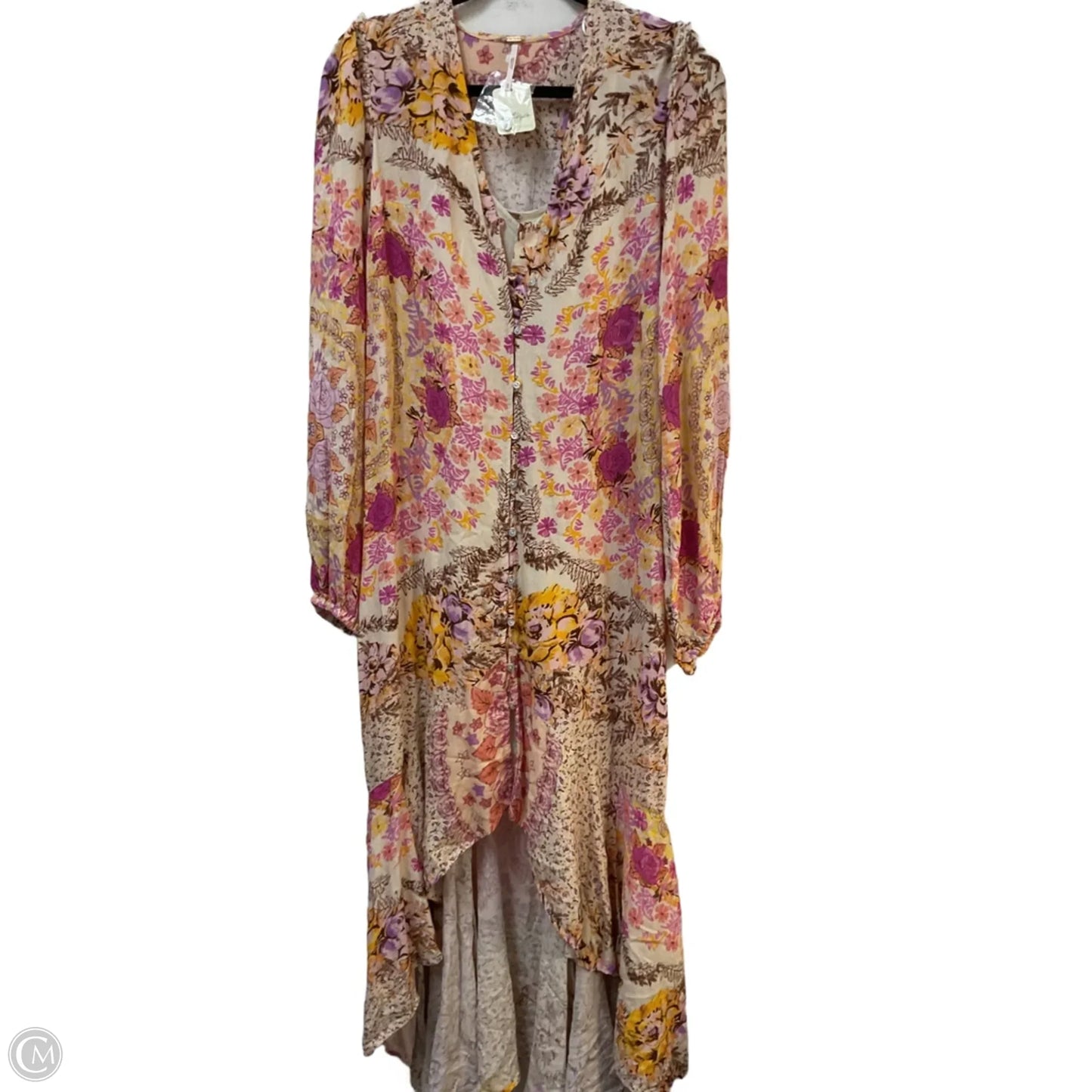 Dress Casual Midi By Free People In Floral Print, Size: Xs