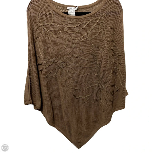 Poncho By Chicos In Tan, Size: S