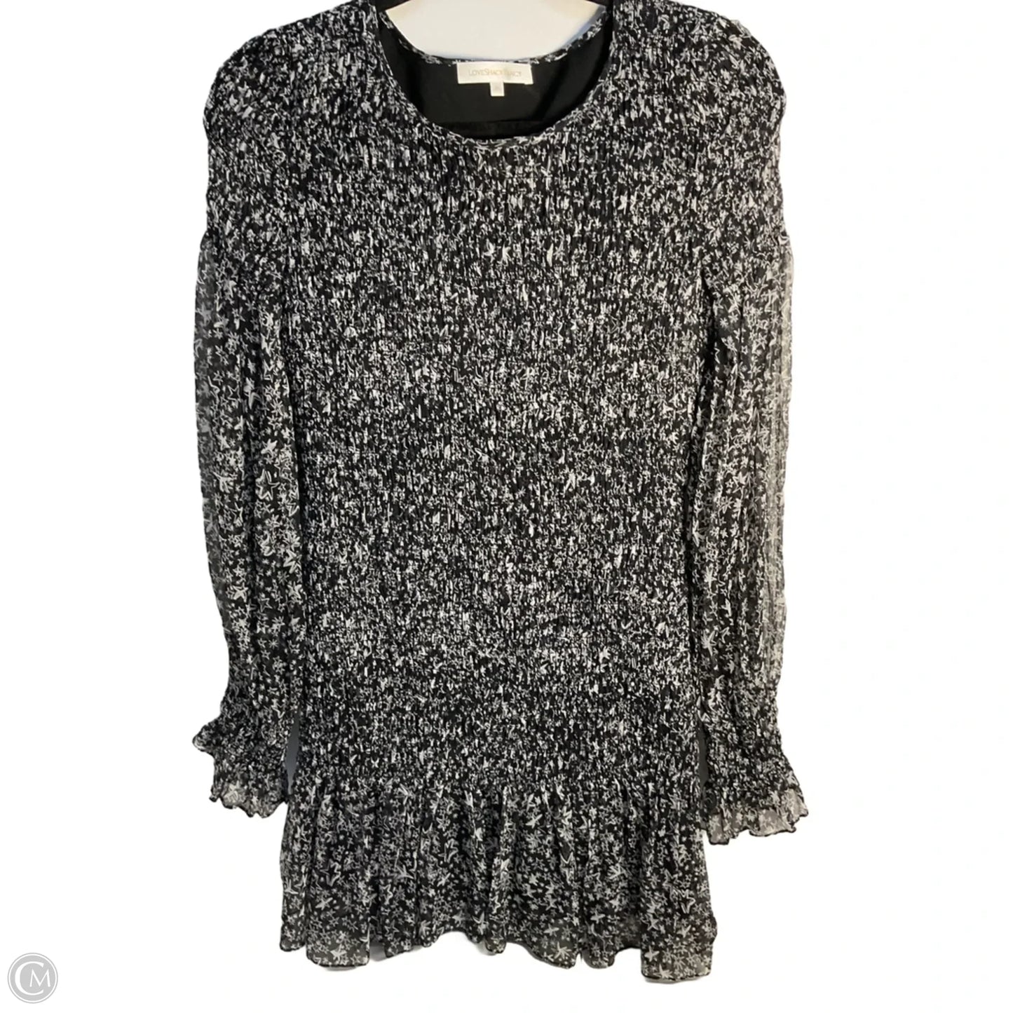 Dress Casual Short By Loveshackfancy In Black & White, Size: Xs