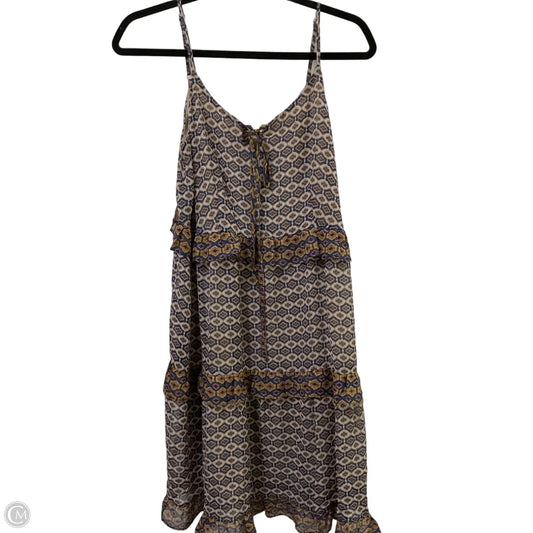 Dress Casual Short By Mystree In Blue & Tan, Size: S