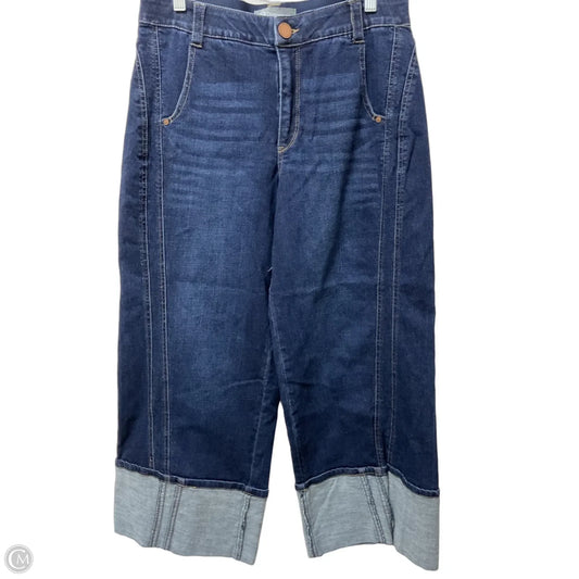 Jeans Wide Leg By Democracy In Blue Denim, Size: 8