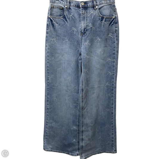 Jeans Wide Leg By Oat In Blue Denim, Size: 8