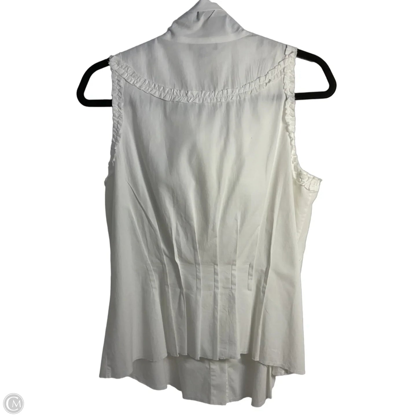 Blouse Designer By Vera Wang In White, Size: 10