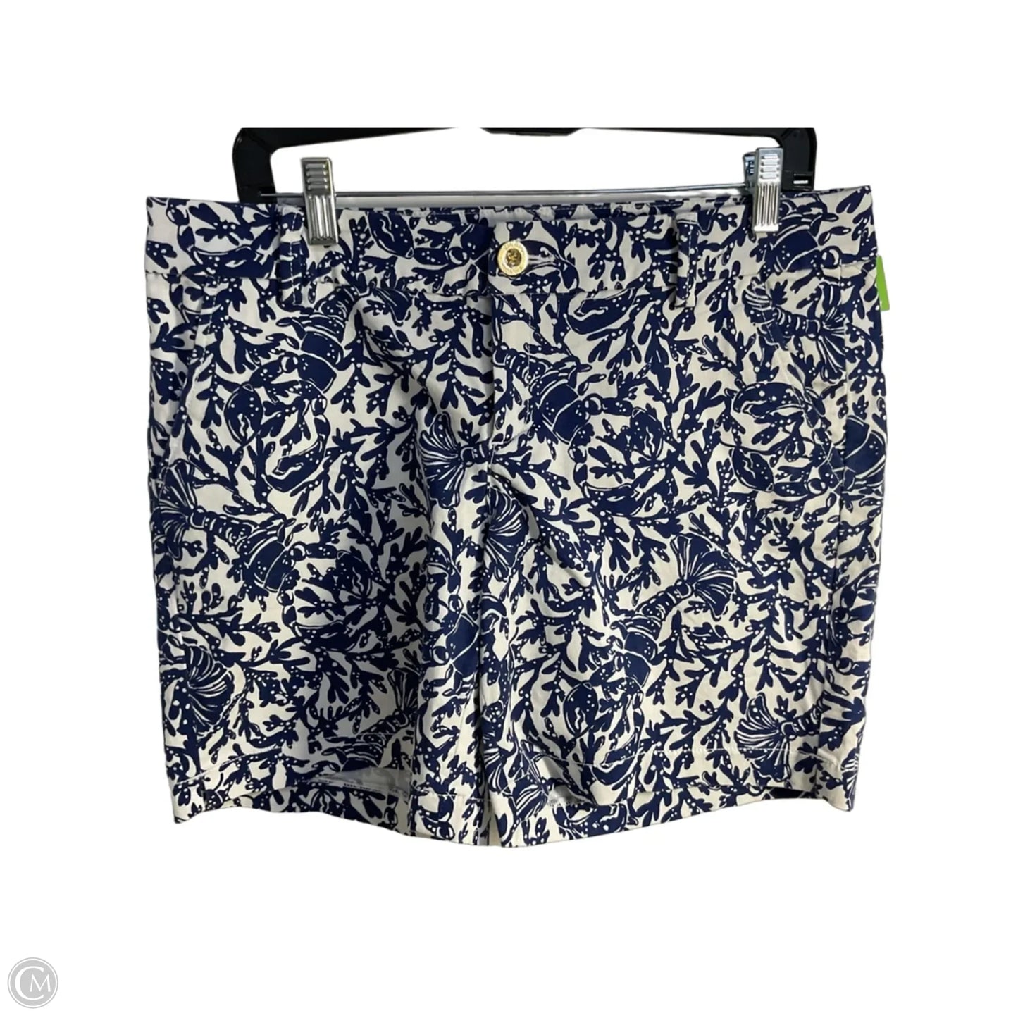 Shorts Designer By Lilly Pulitzer In Blue & White, Size: 10