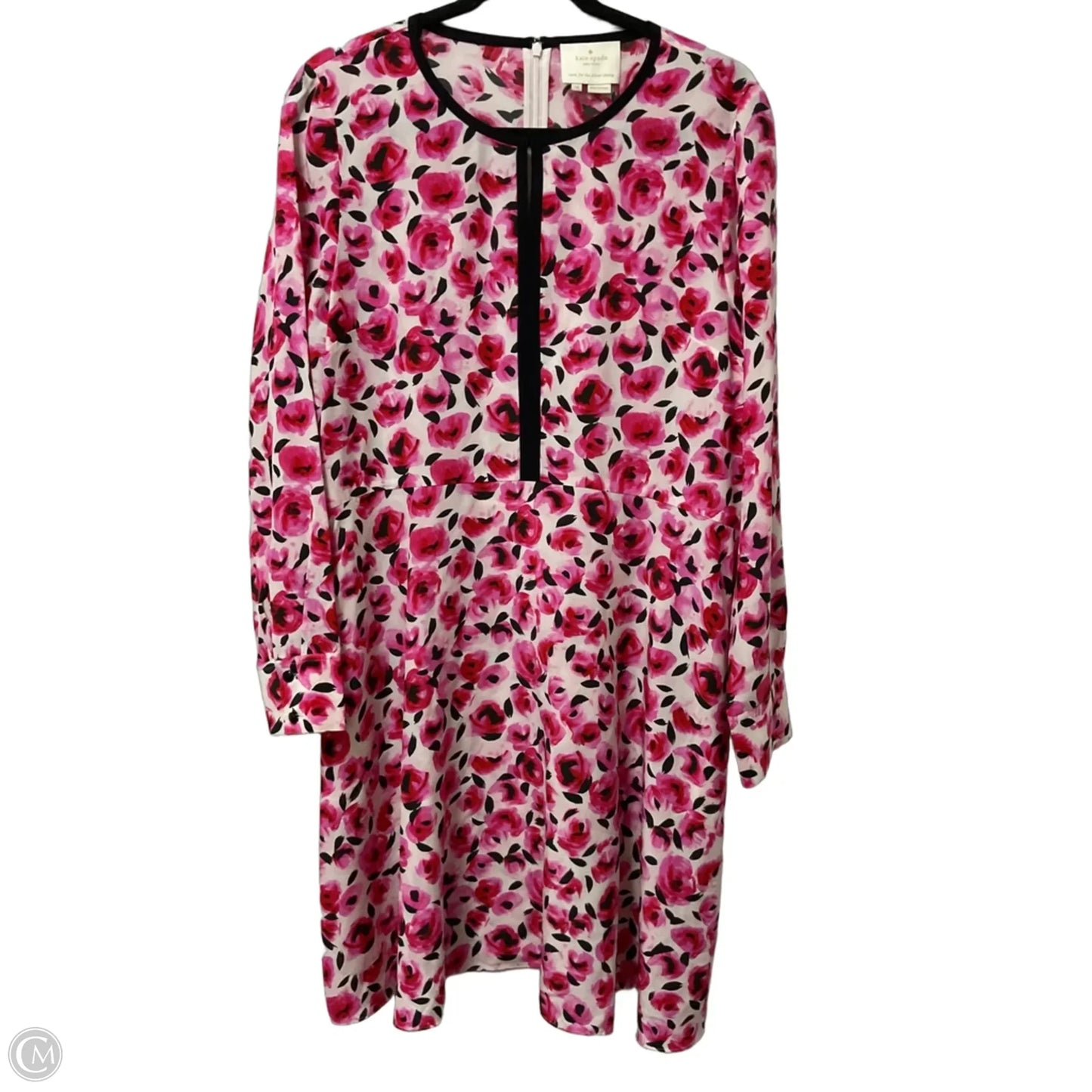 Dress Designer By Kate Spade In Blue & Pink, Size: 14