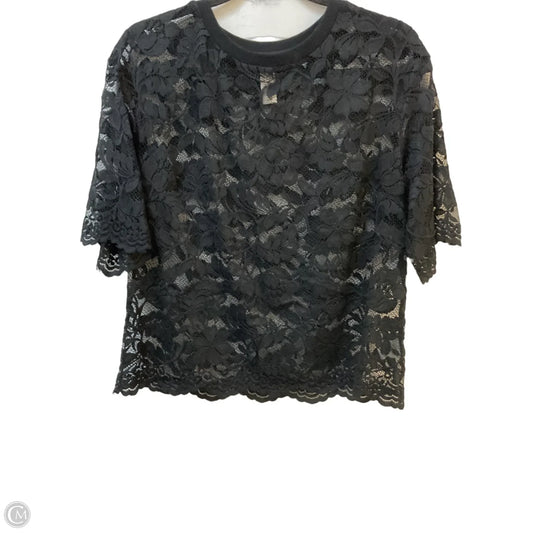 Top Short Sleeve By Dolan Left Coast In Black, Size: M