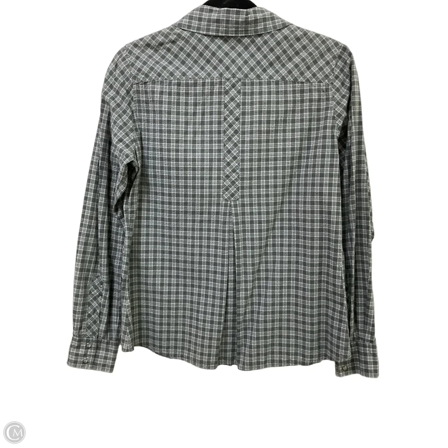 Top Long Sleeve By Royal Robbins In Plaid Pattern, Size: L