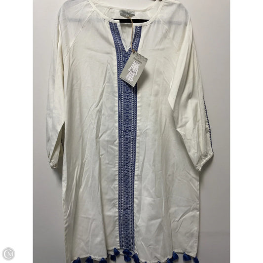 Swimwear Cover-up By World Market In Blue & White, Size: Xl