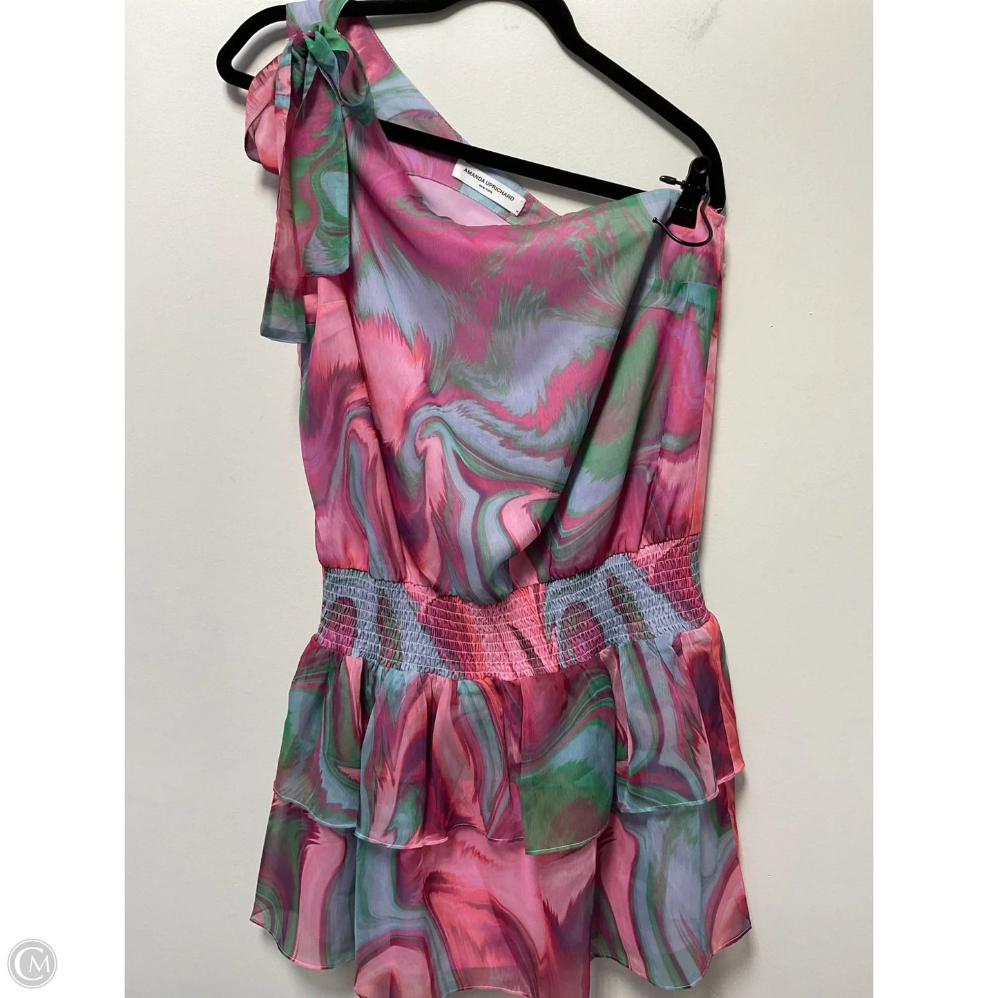 Dress Party Short By Amanda Uprichard In Green & Pink, Size: M