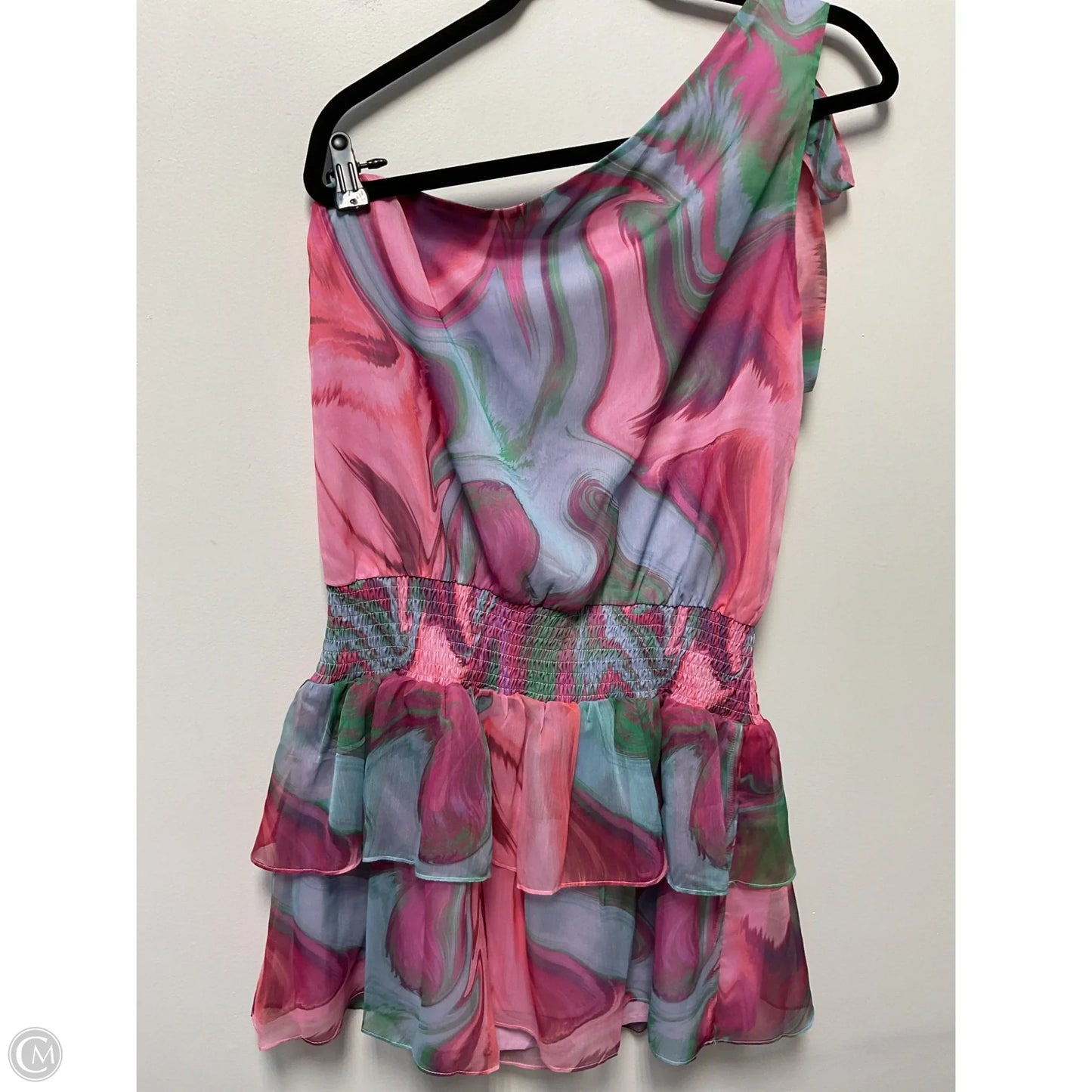Dress Party Short By Amanda Uprichard In Green & Pink, Size: M