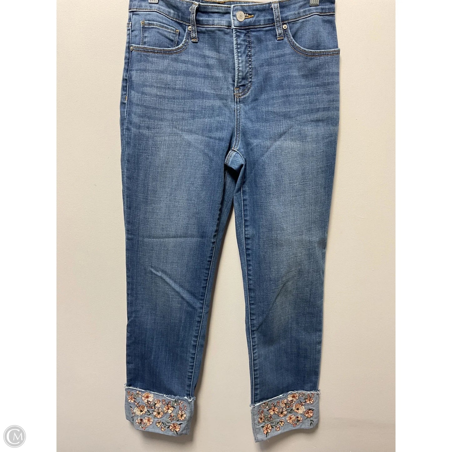 Jeans Boyfriend By Chicos In Blue Denim, Size: 4