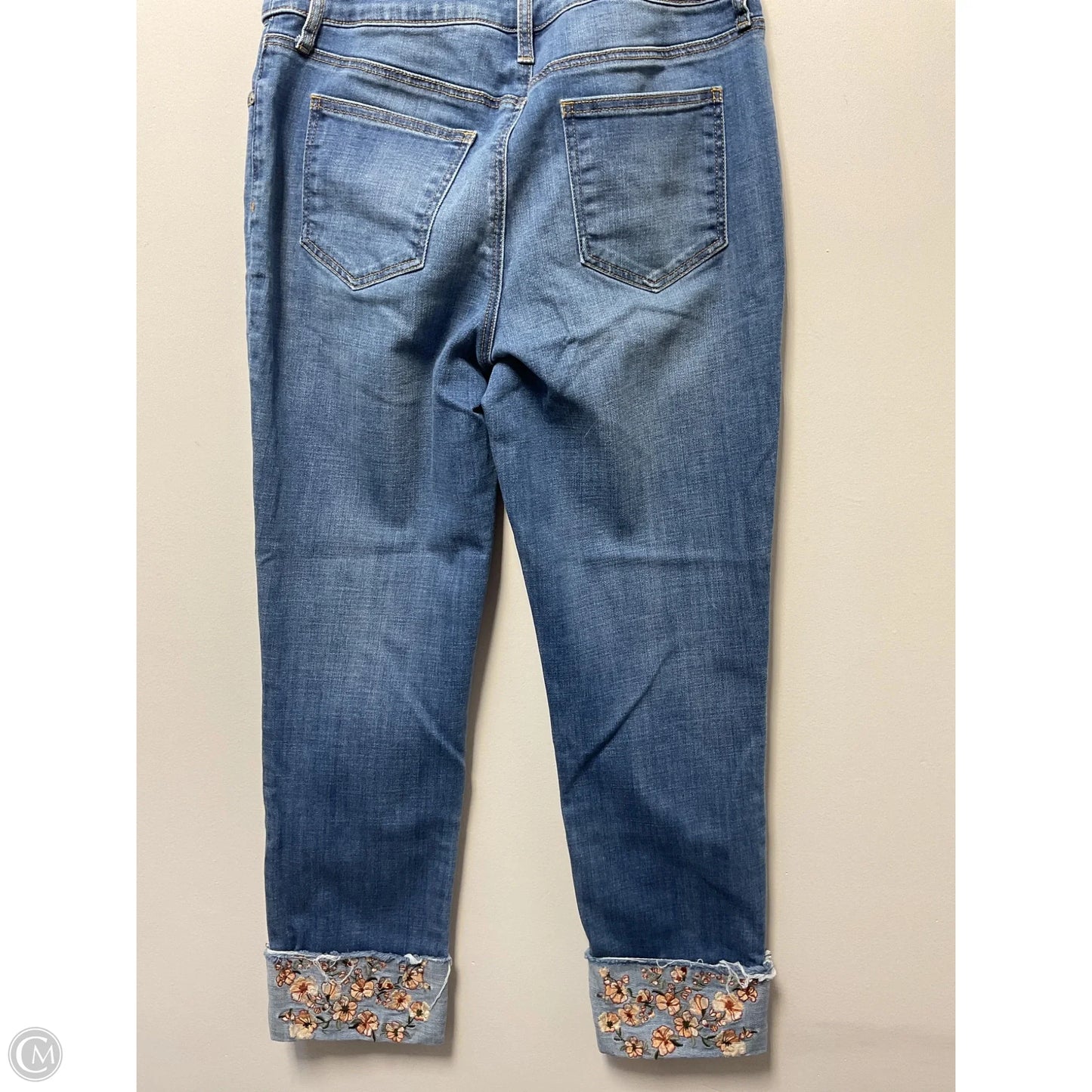 Jeans Boyfriend By Chicos In Blue Denim, Size: 4
