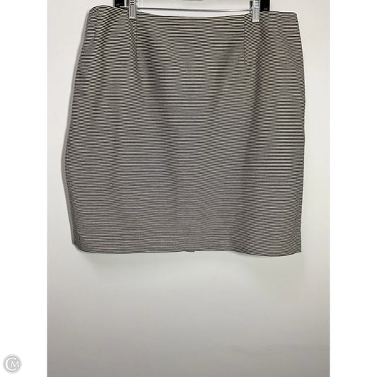 Skirt Mini & Short By Talbots In Blue & Cream, Size: 20