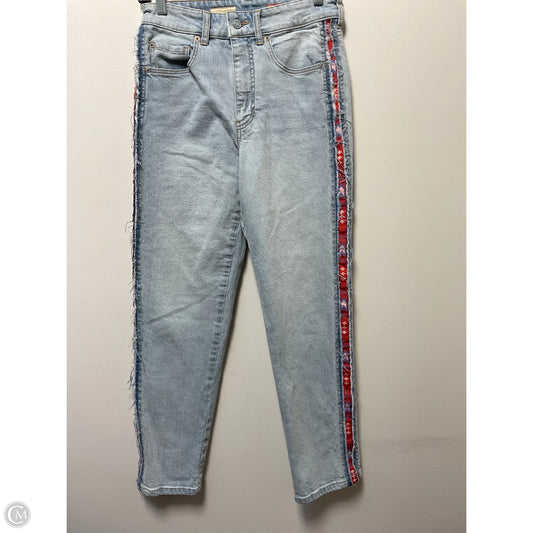 Jeans Straight By Pilcro In Blue Denim, Size: 4