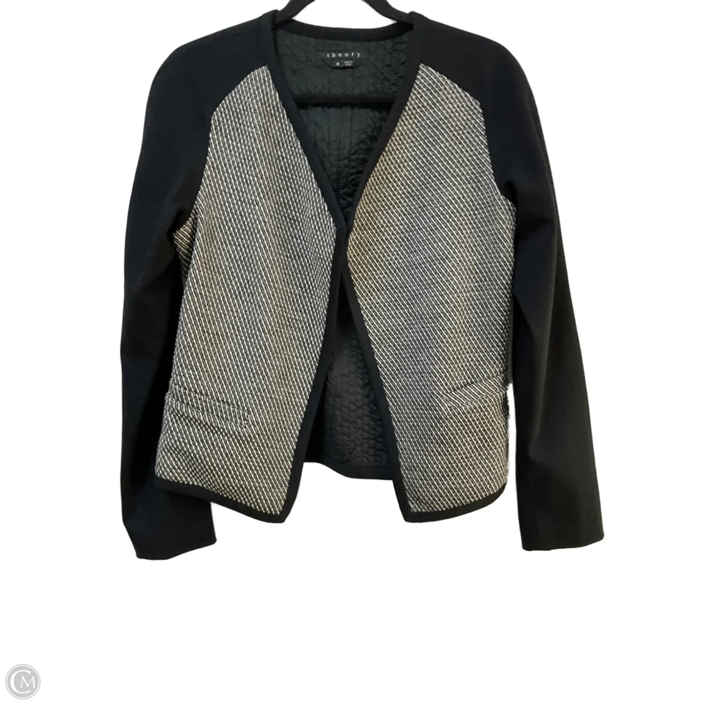 Jacket Other By Theory In Black & White, Size: M