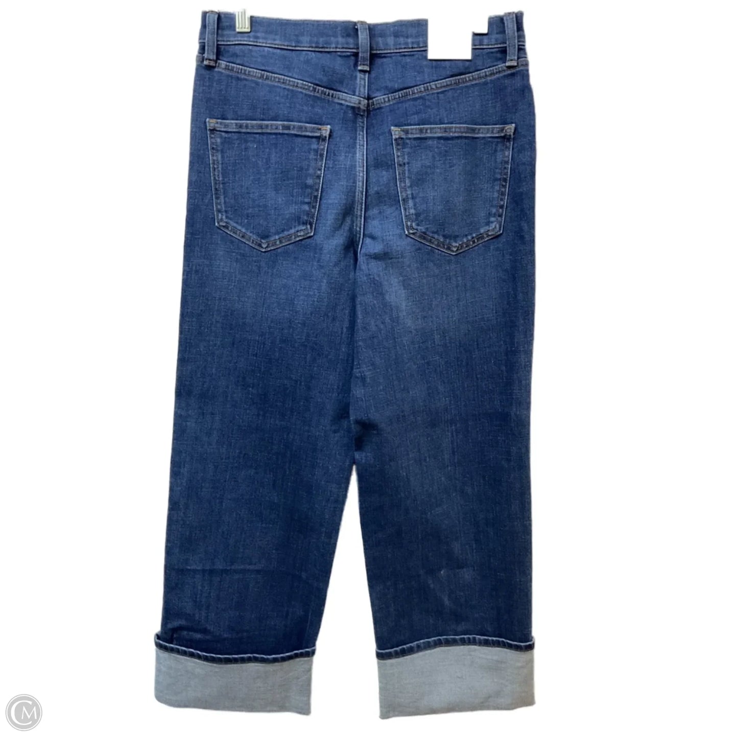 Jeans Straight By Banana Republic In Blue Denim, Size: 8