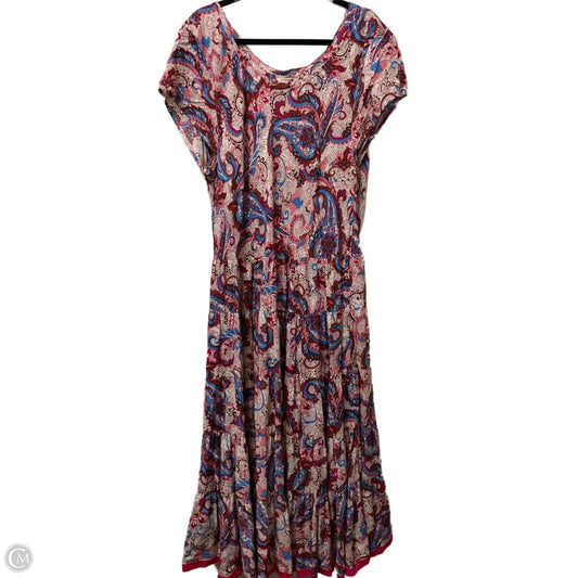 Dress Casual Maxi By Soft Surroundings In Paisley Print, Size: 1x