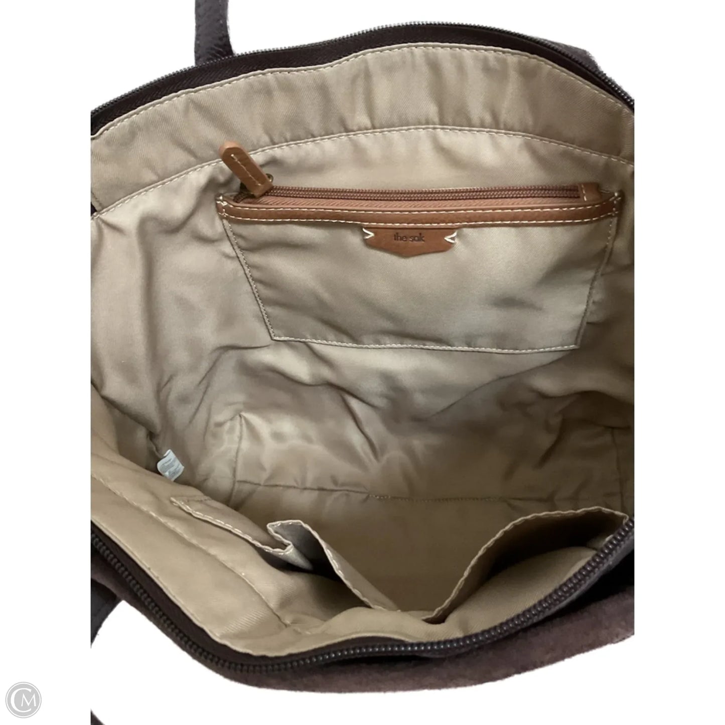 Handbag Leather By The Sak, Size: Large