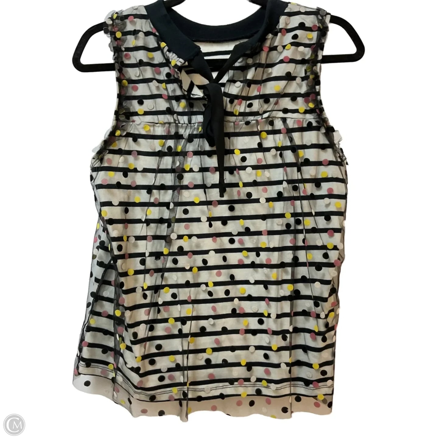Top Sleeveless By Maeve In Polkadot Pattern, Size: M