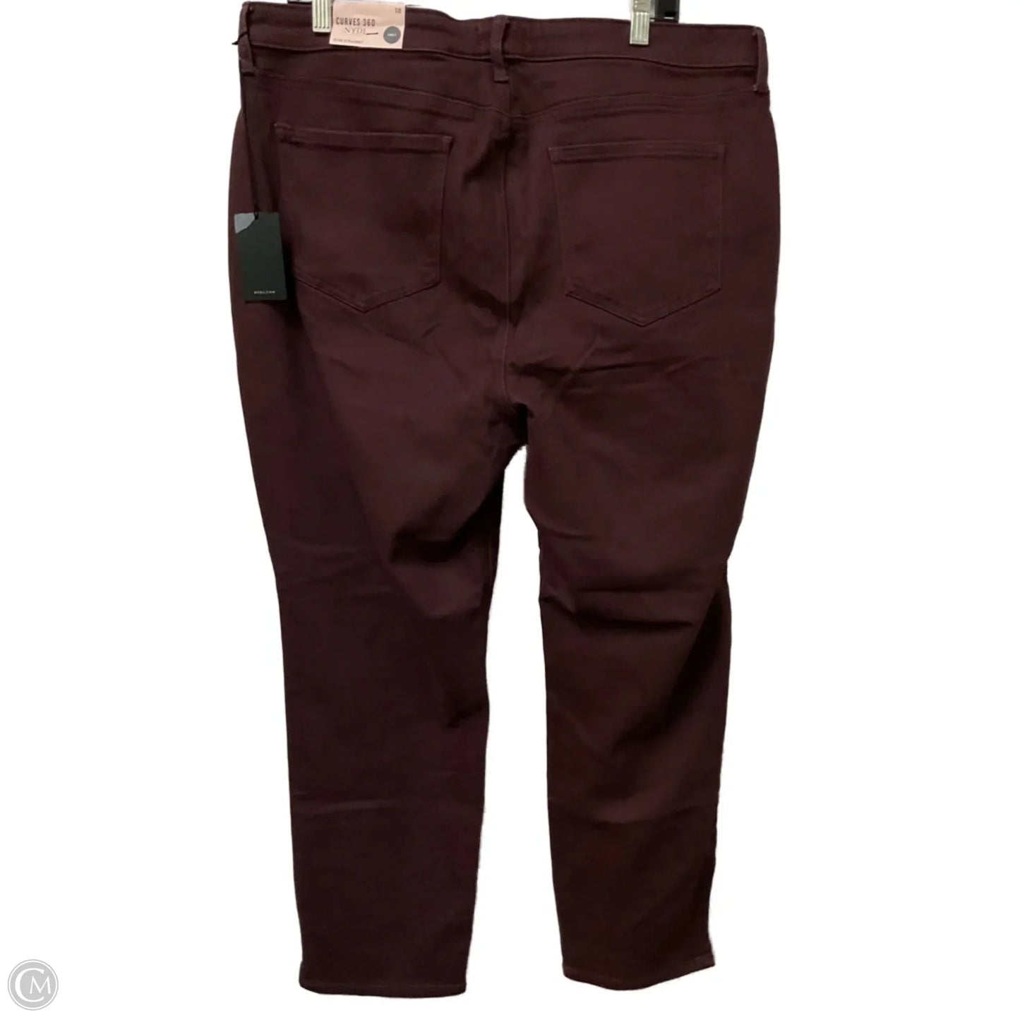 Jeans Straight By Not Your Daughters Jeans In Maroon, Size: 18