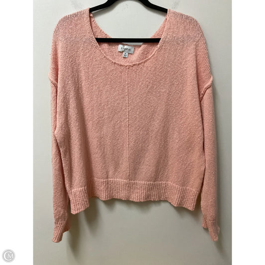 Sweater By Evereve In Peach, Size: Xl