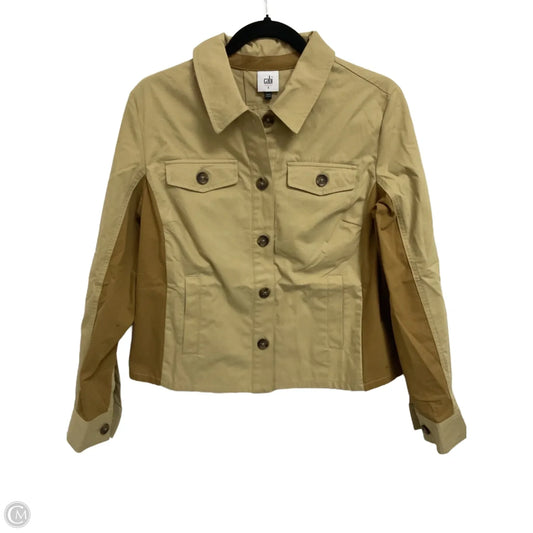Jacket Shirt By Cabi In Brown & Tan, Size: S