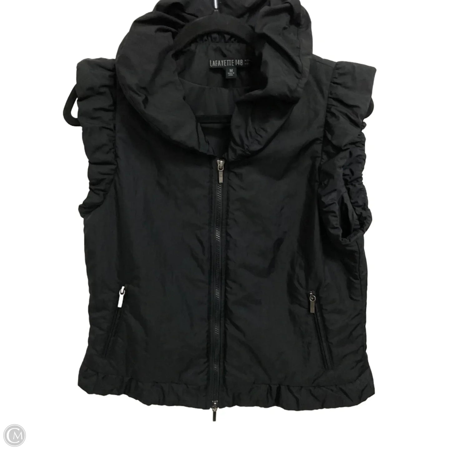 Vest Designer By Lafayette 148 In Black, Size: M