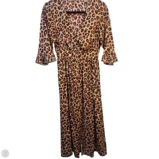 Dress Casual Midi By Scotch & Soda In Animal Print, Size: Xs