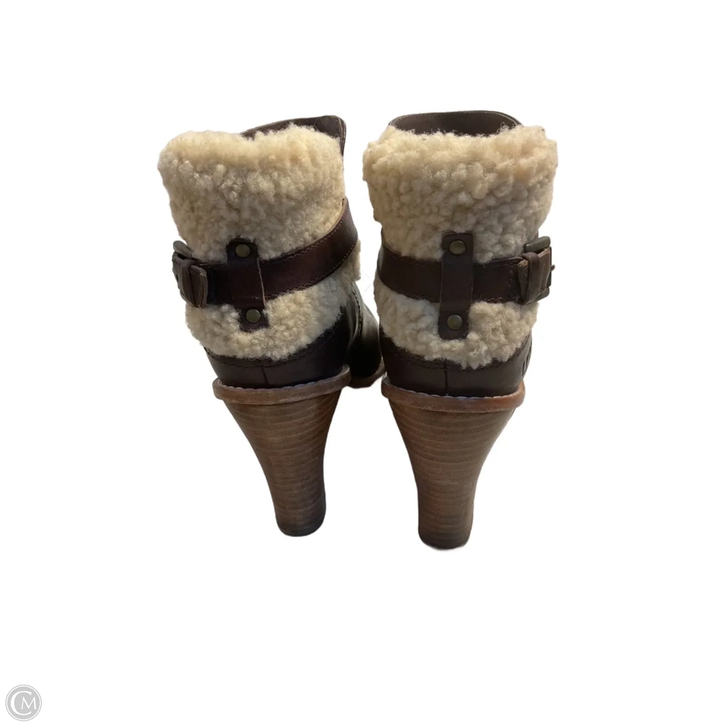 Boots Designer By Ugg In Brown, Size: 6.5