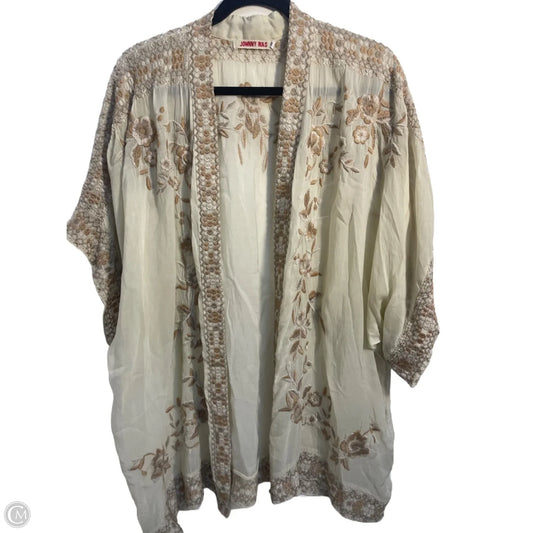 Kimono By Johnny Was In Beige, Size: M