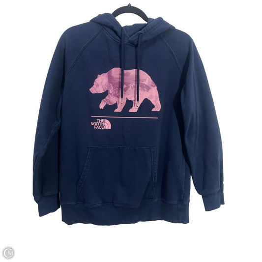Sweatshirt Hoodie By The North Face In Blue & Pink, Size: L