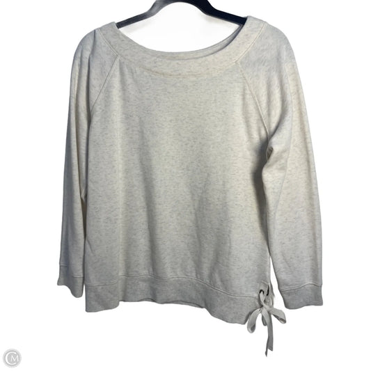 Sweatshirt Crewneck By Talbots In Cream, Size: M