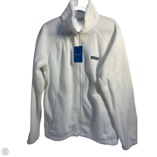 Jacket Fleece By Columbia In White, Size: Xxl