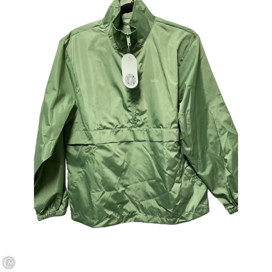 Jacket Windbreaker By Clothes Mentor In Green, Size: M